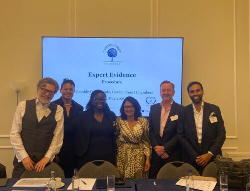 London Divorce Solicitors Lowry Legal chair seminar event for Garden Court Chambers